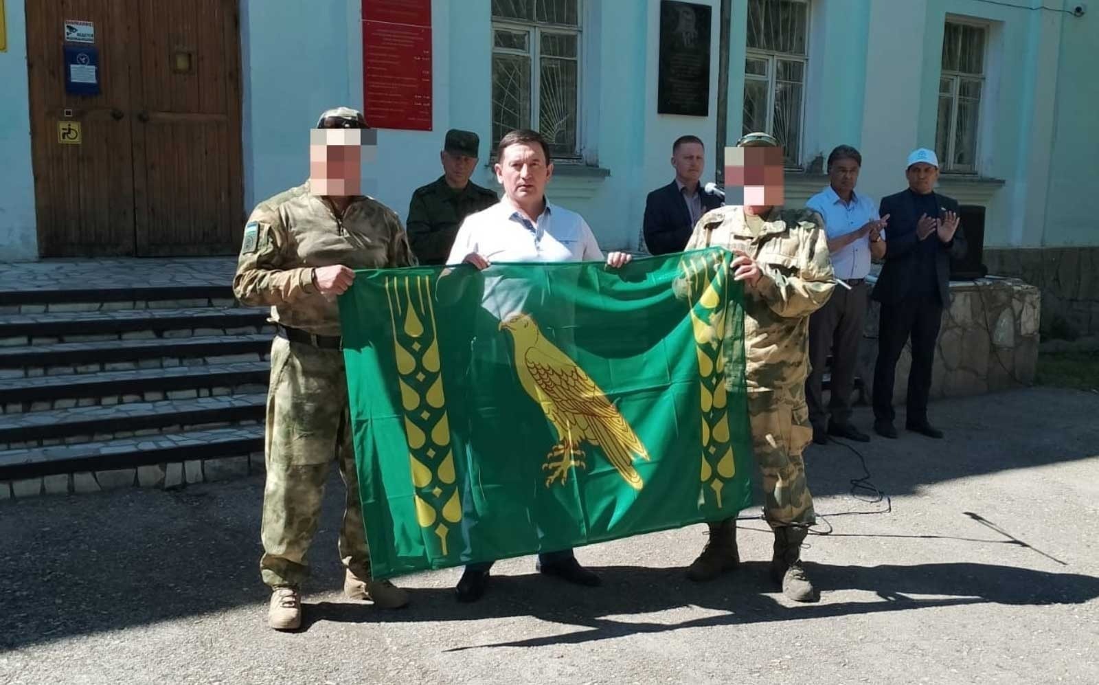Из Башкирии в зону  СBО уехал служить  председатель союза ветеранов