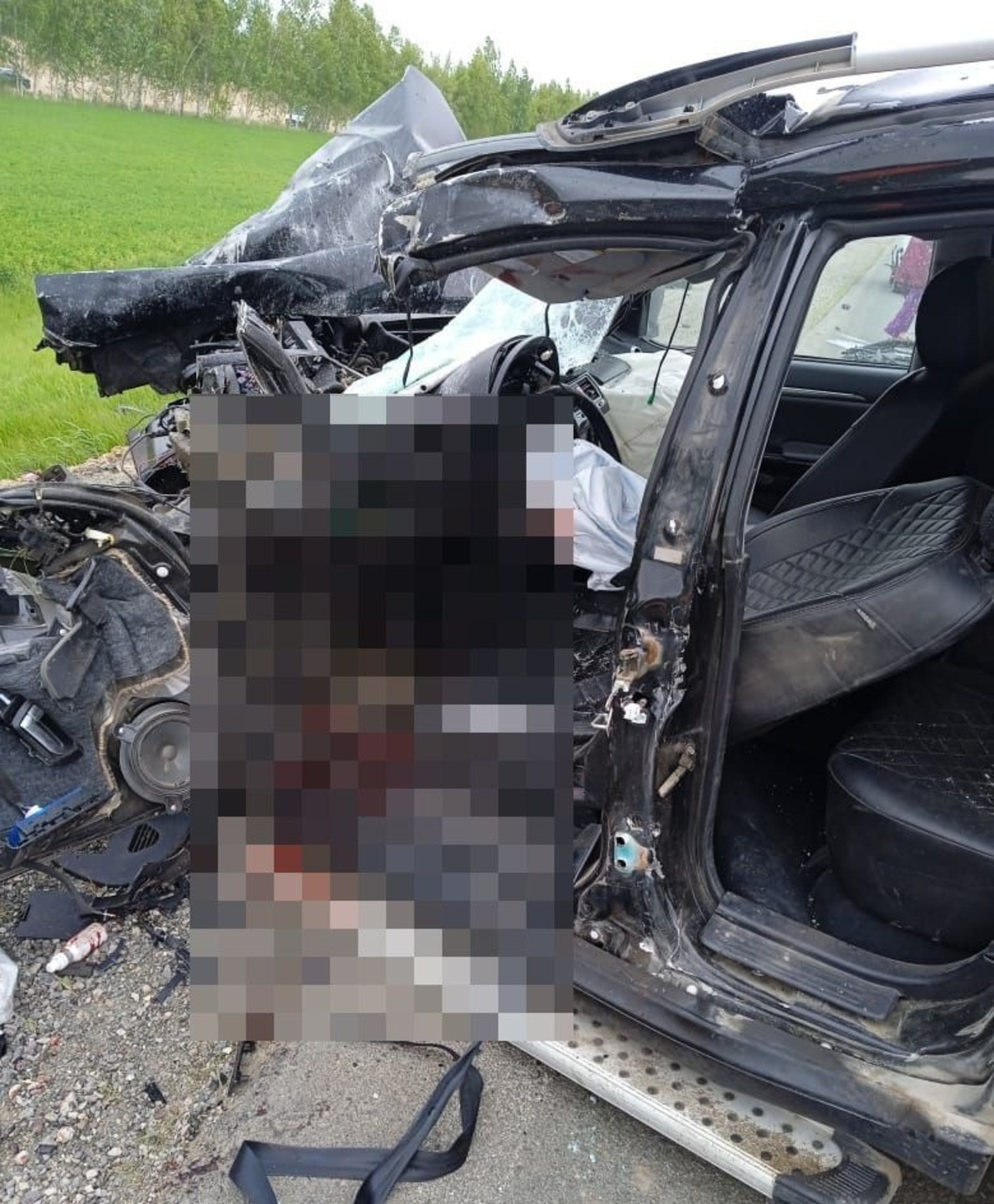 Глава ГИБДД Башкирии выехал на место аварии, в которой погибли водители встречных машин
