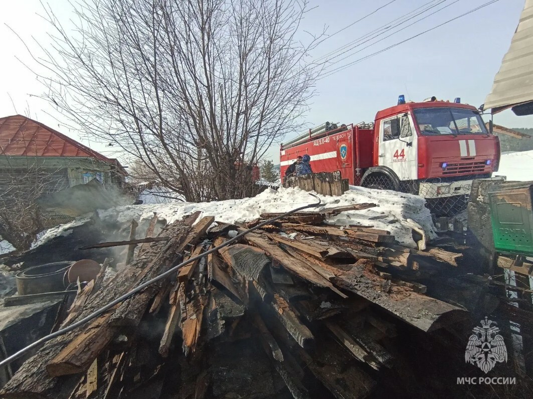 В Башкирии при пожаре погибли женщина и мужчина