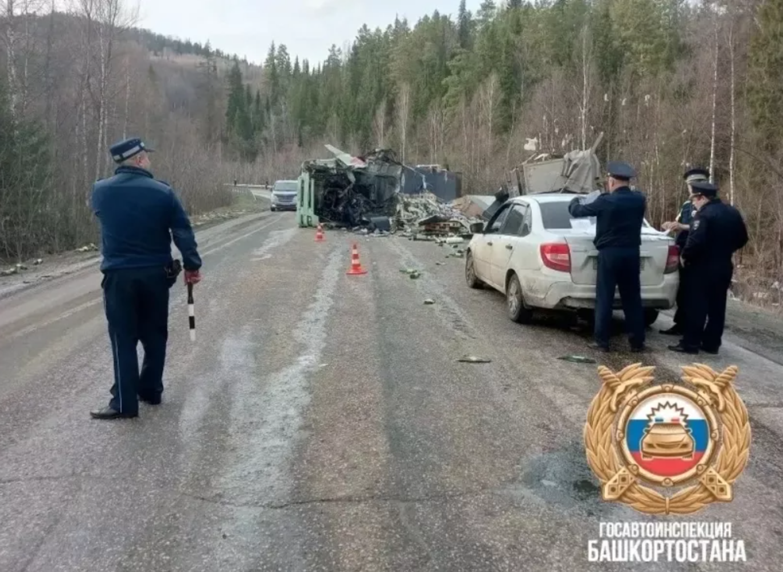 В аварии в Башкирии погибли два человека