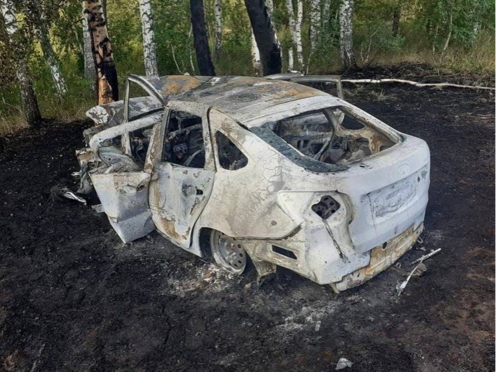 В Башкирии водитель заживо сгорел в своем автомобиле