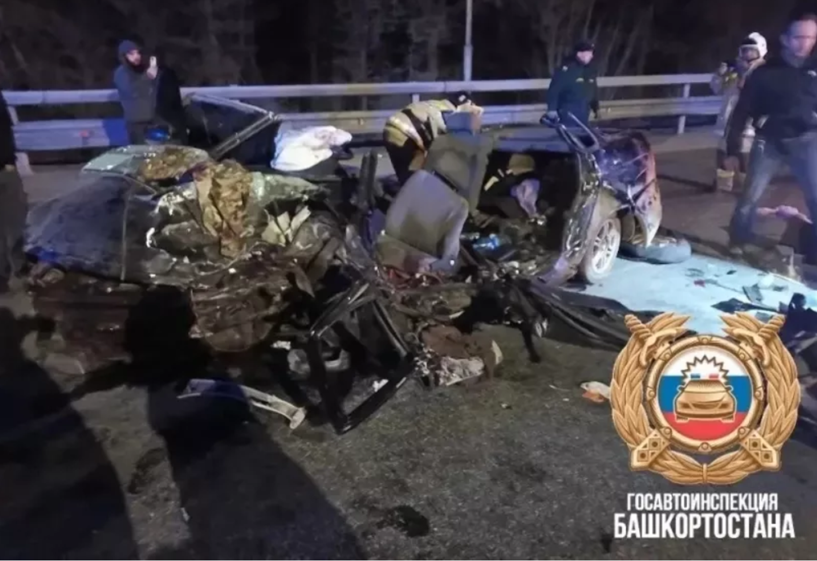 Пять человек госпитализированы после массового ДТП в Башкирии