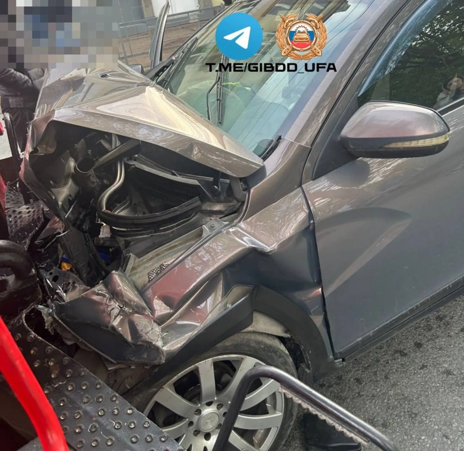 В Башкирии в страшной аварии пострадали двое детей