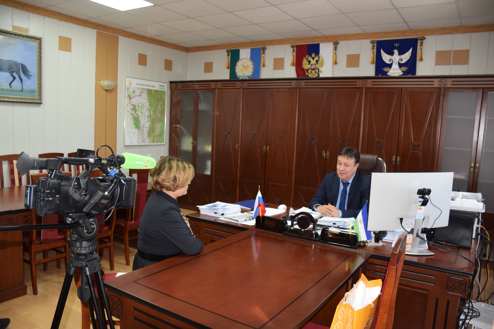И.о. главы Кугарчинского  района посетила республиканская пресса