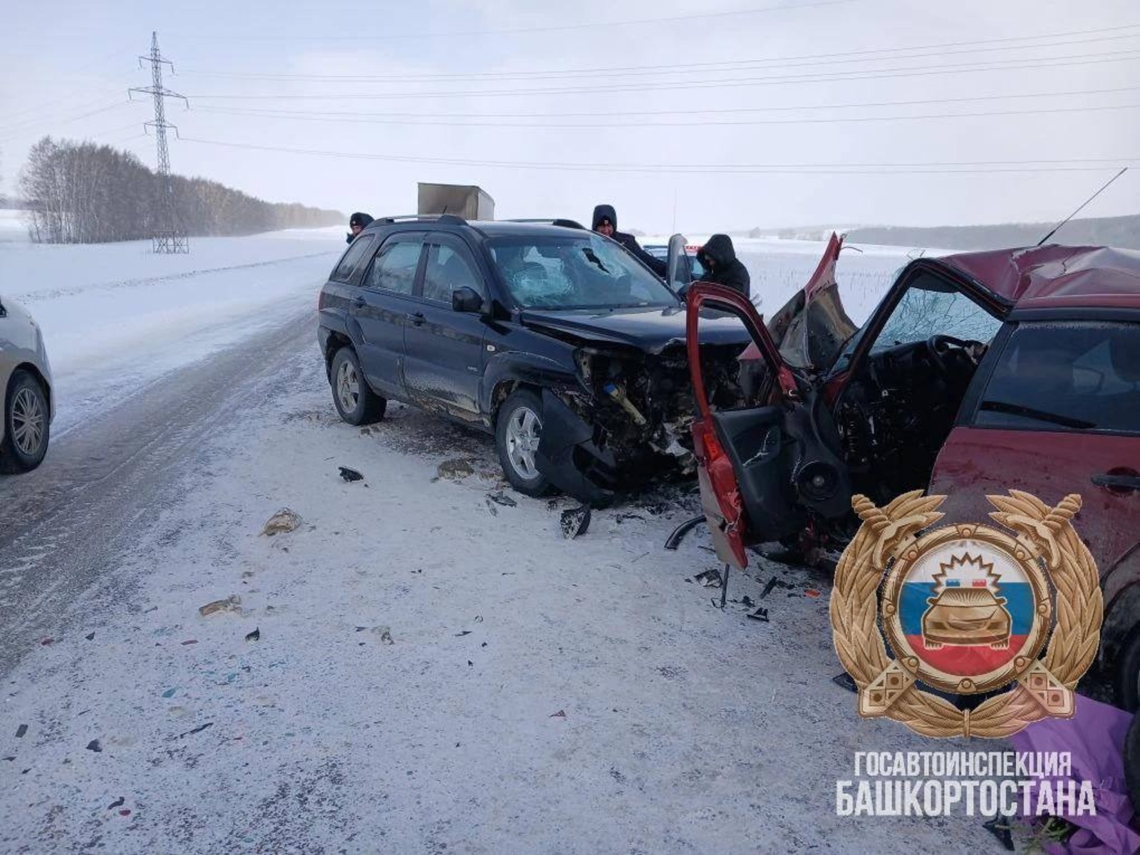В Башкирии в лобовом ДТП погиб водитель