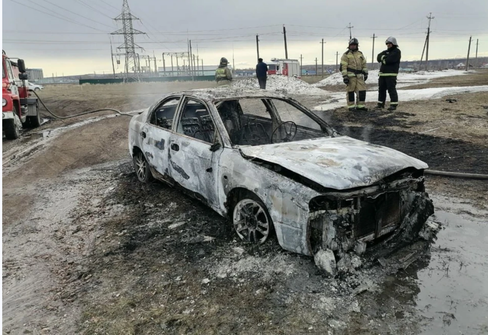 В Башкирии мужчина заживо сгорел в собственном автомобиле