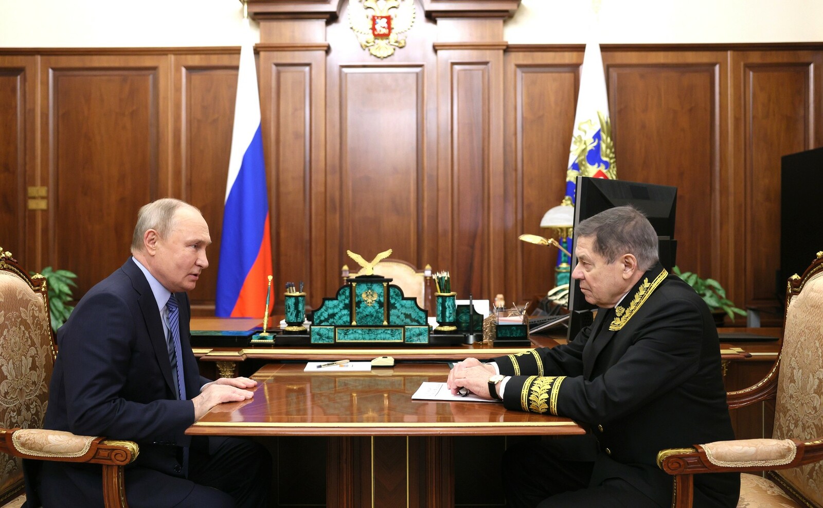 Путин встретился с Председателем Верховного Суда Вячеславом Лебедевым