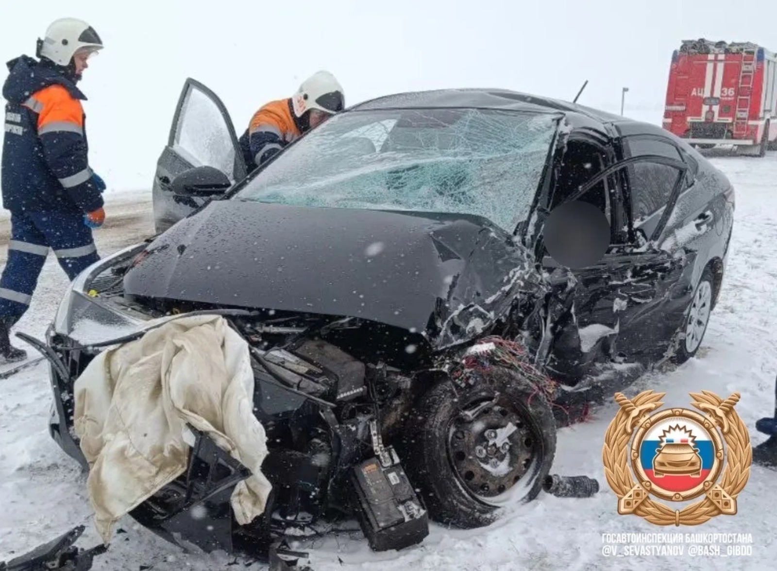 В Башкирии погиб вылетевший на «встречку» водитель иномарки