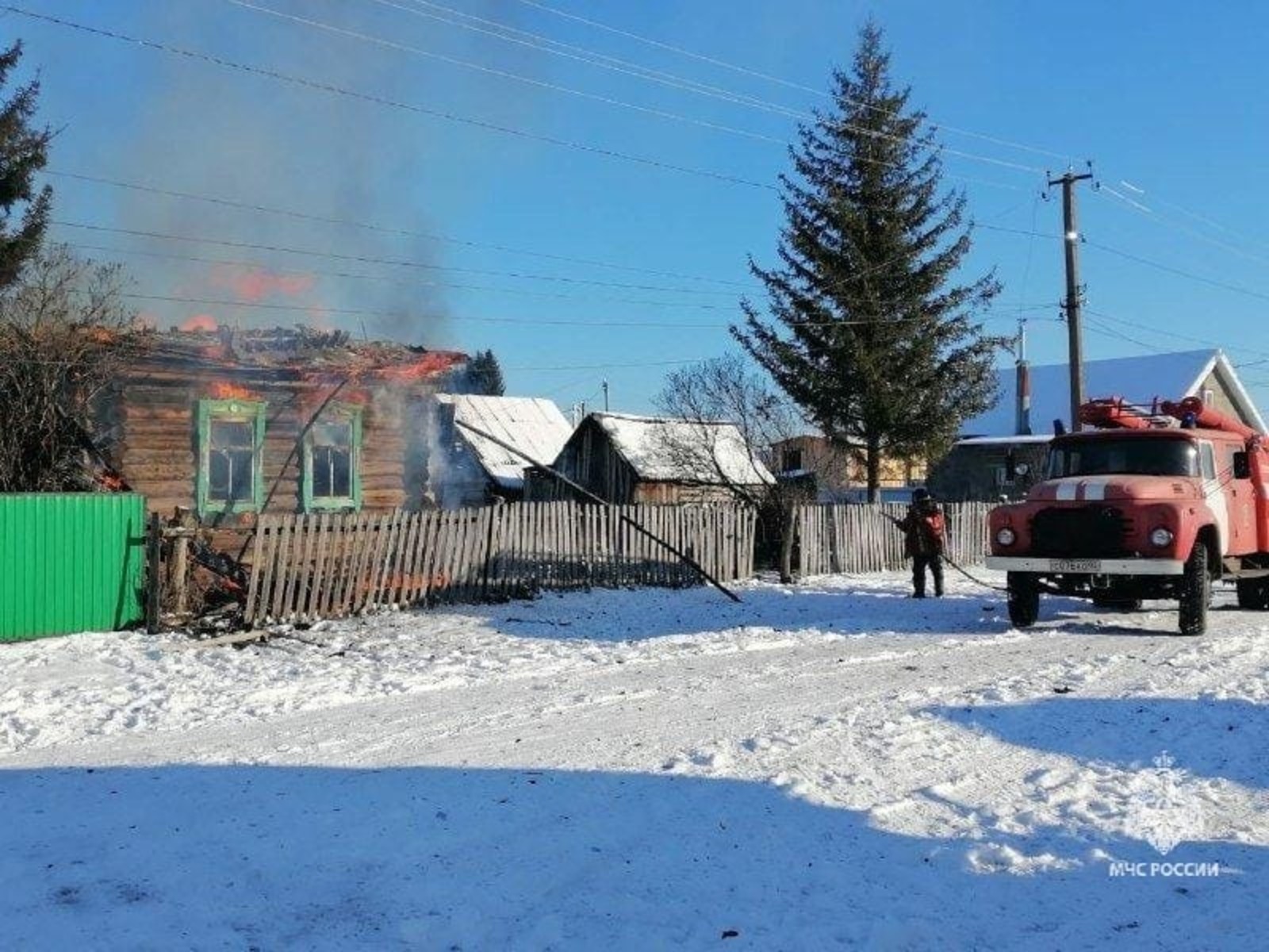 Пожилой мужчина погиб при пожаре в Башкирии