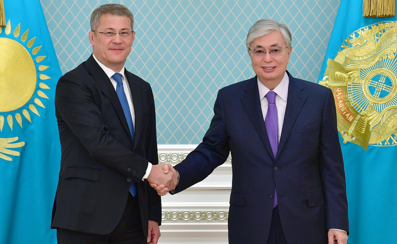 Глава Башкортостана встретился с Президентом Казахстана