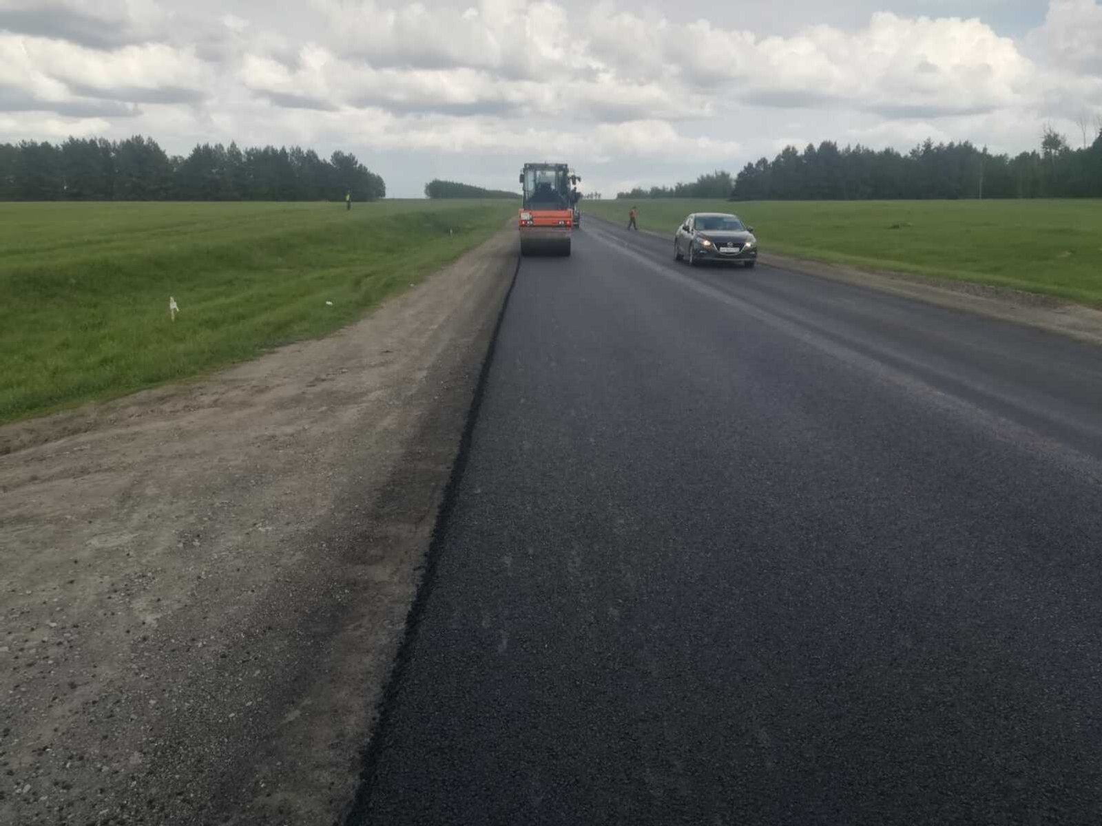 В Кугарчинском районе Башкирии начали ремонтировать дорогу Магнитогорск – Ира
