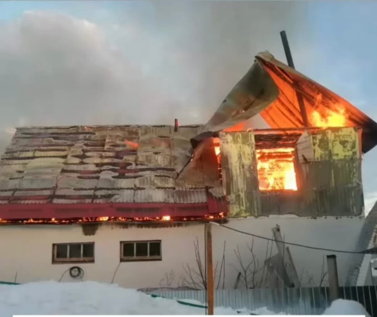 Пожар произошел в д.Сатлыки Кугарчинского района