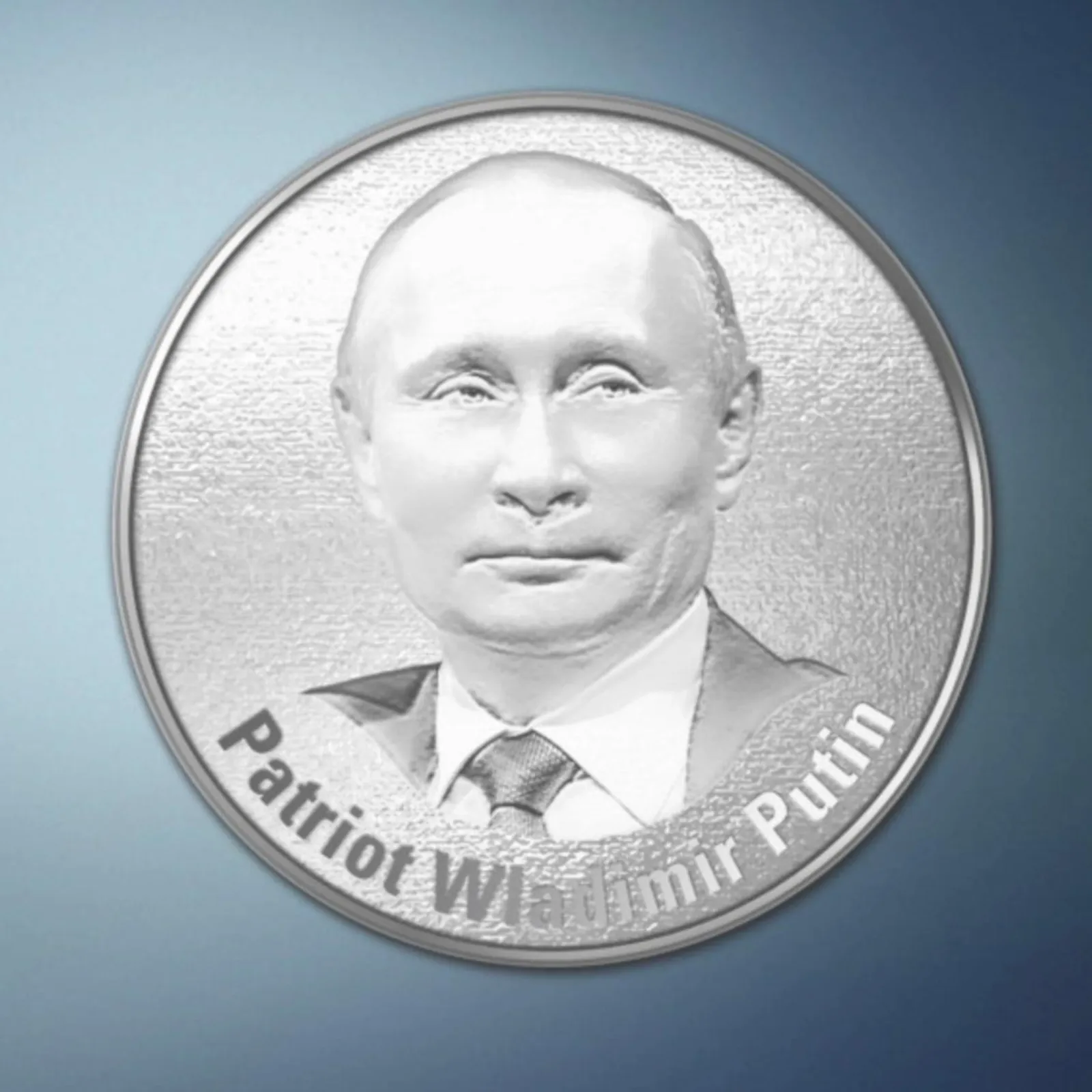 Немецкий журнал выпустил серебряную монету в честь Путина