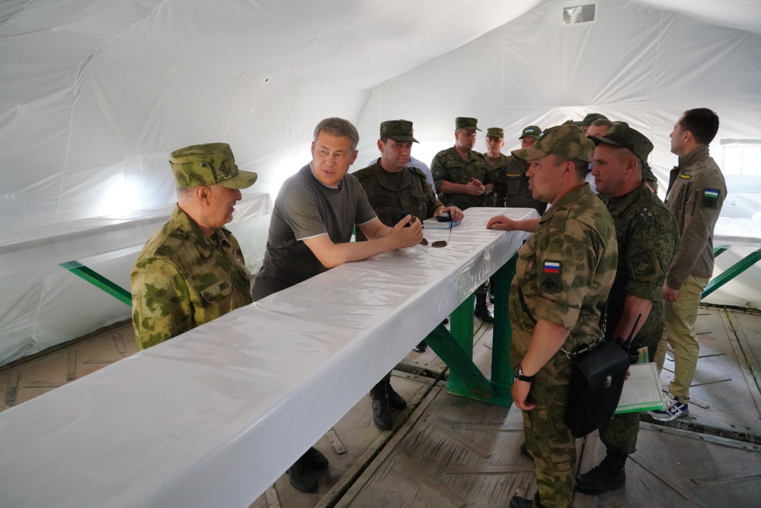 Радий Хабиров посетил место боевого слаживания добровольческого полка «Башкортостан»